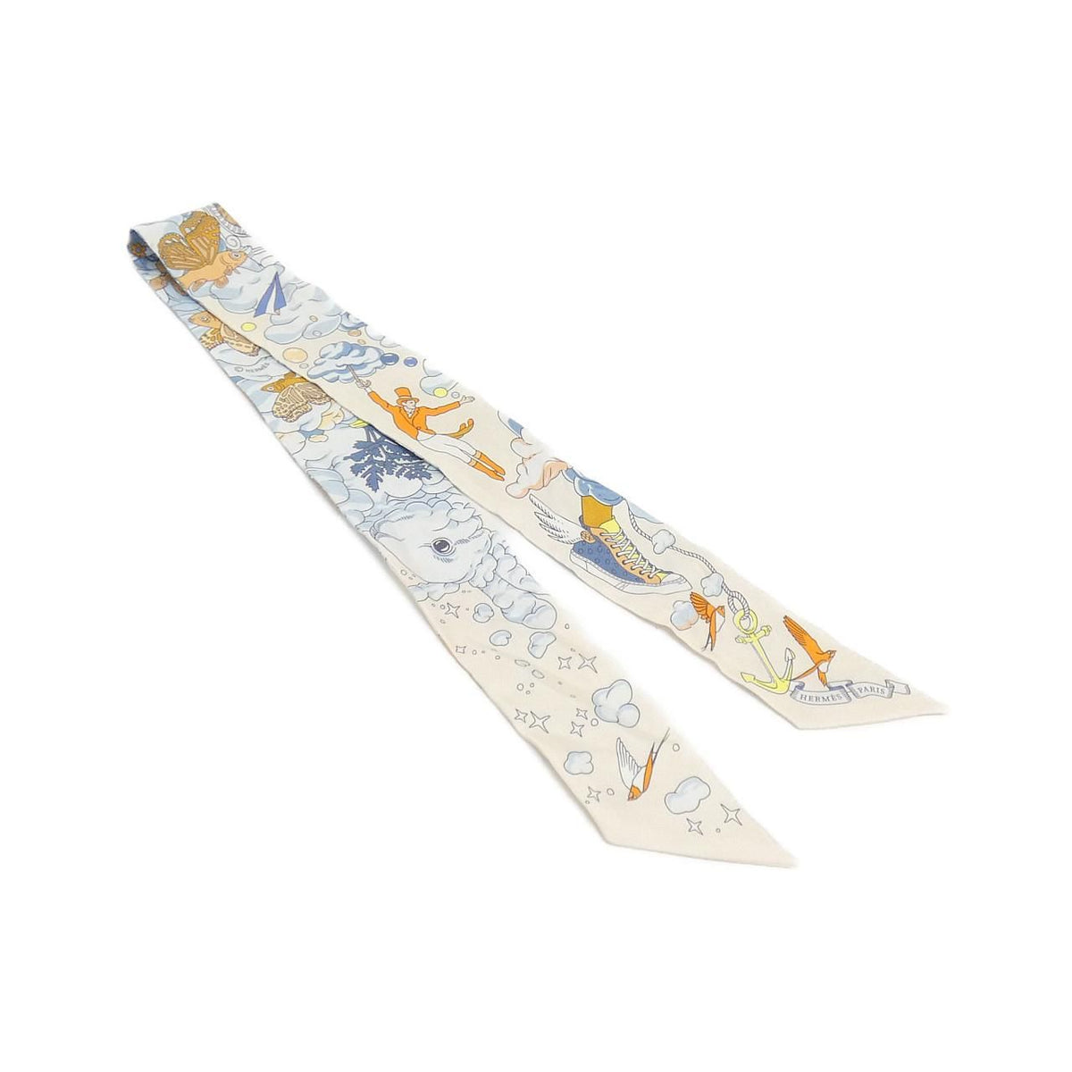 Hermes Sur Mon Nuage Twilly Scarf