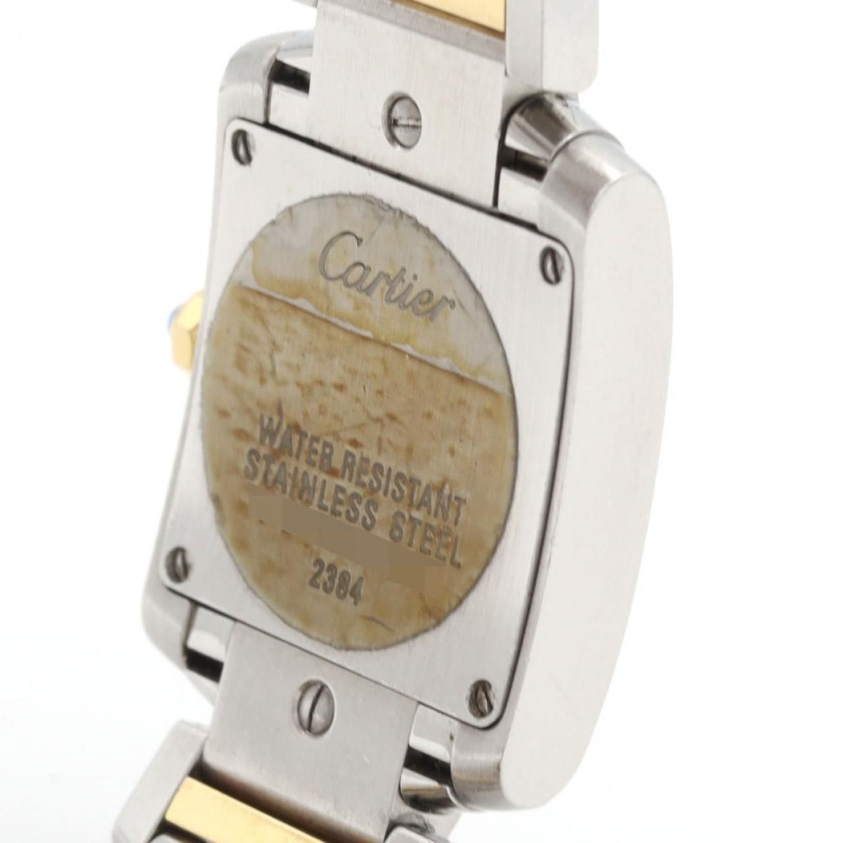 Cartier Tank Francaise SM Stainless Steel Yellow Gold Quartz Watch — view 5