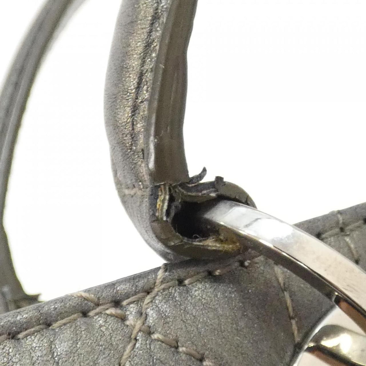 Dior Vintage Bag Handbag Silver — view 8
