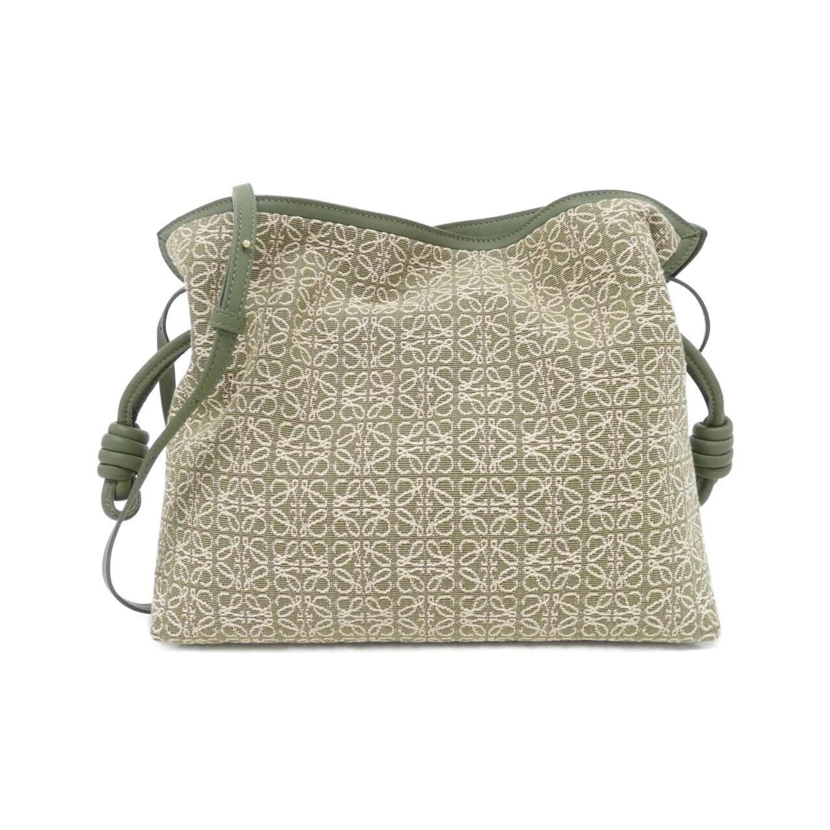 Loewe Flamenco Clutch Green
