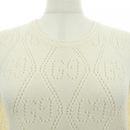 Gucci GG Perforated Wool Crop Sweater 7 Knit — view 5