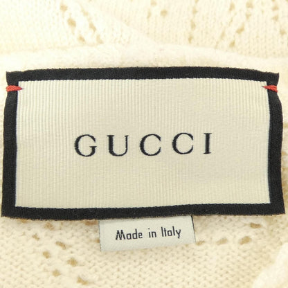Gucci GG Perforated Wool Crop Sweater 7 Knit — view 4