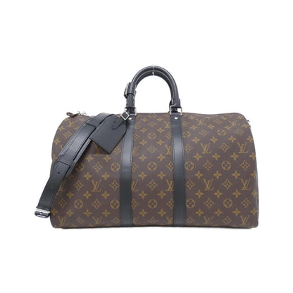 Louis Vuitton Monogram Macassar Keepall Bandouliere 45 Boston Bag