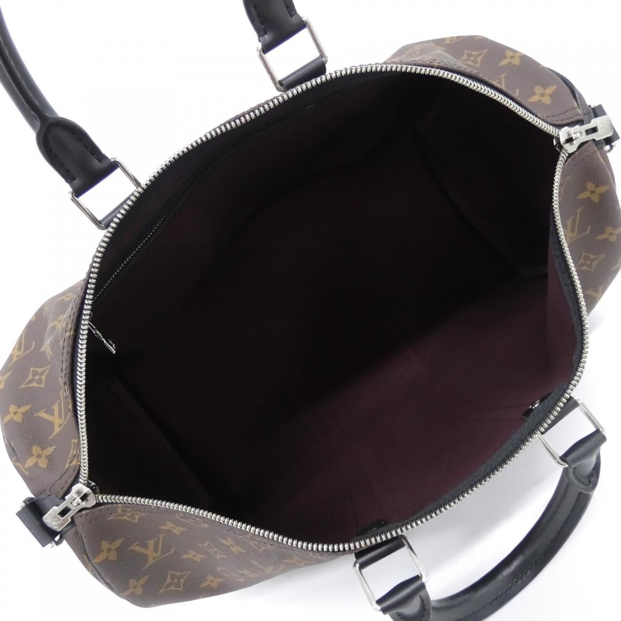 Louis Vuitton Monogram Macassar Keepall Bandouliere 45 Boston Bag — view 6