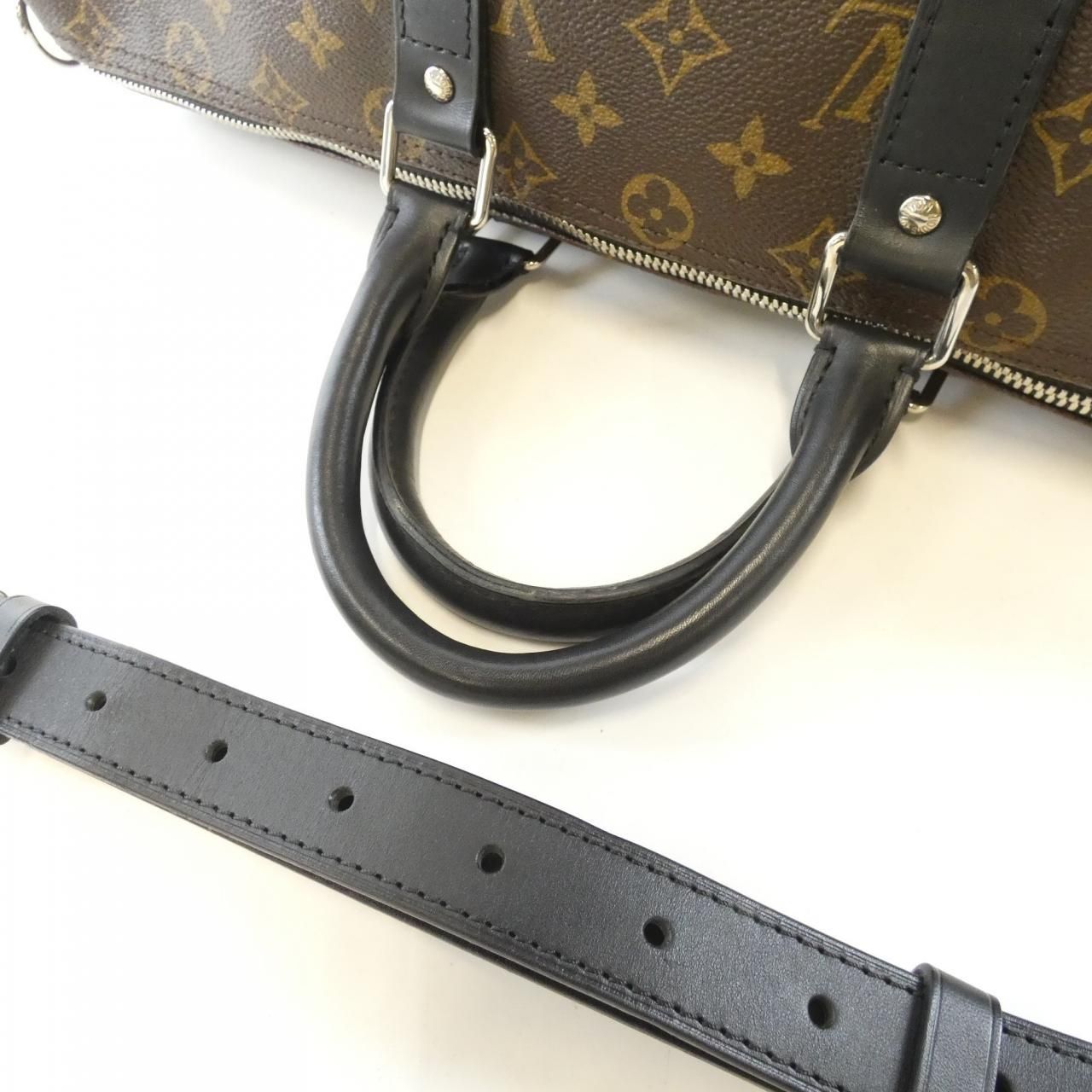 Louis Vuitton Monogram Macassar Keepall Bandouliere 45 Boston Bag — view 4