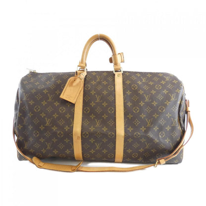 Louis Vuitton Monogram Keepall Bandouliere 55 Boston Bag