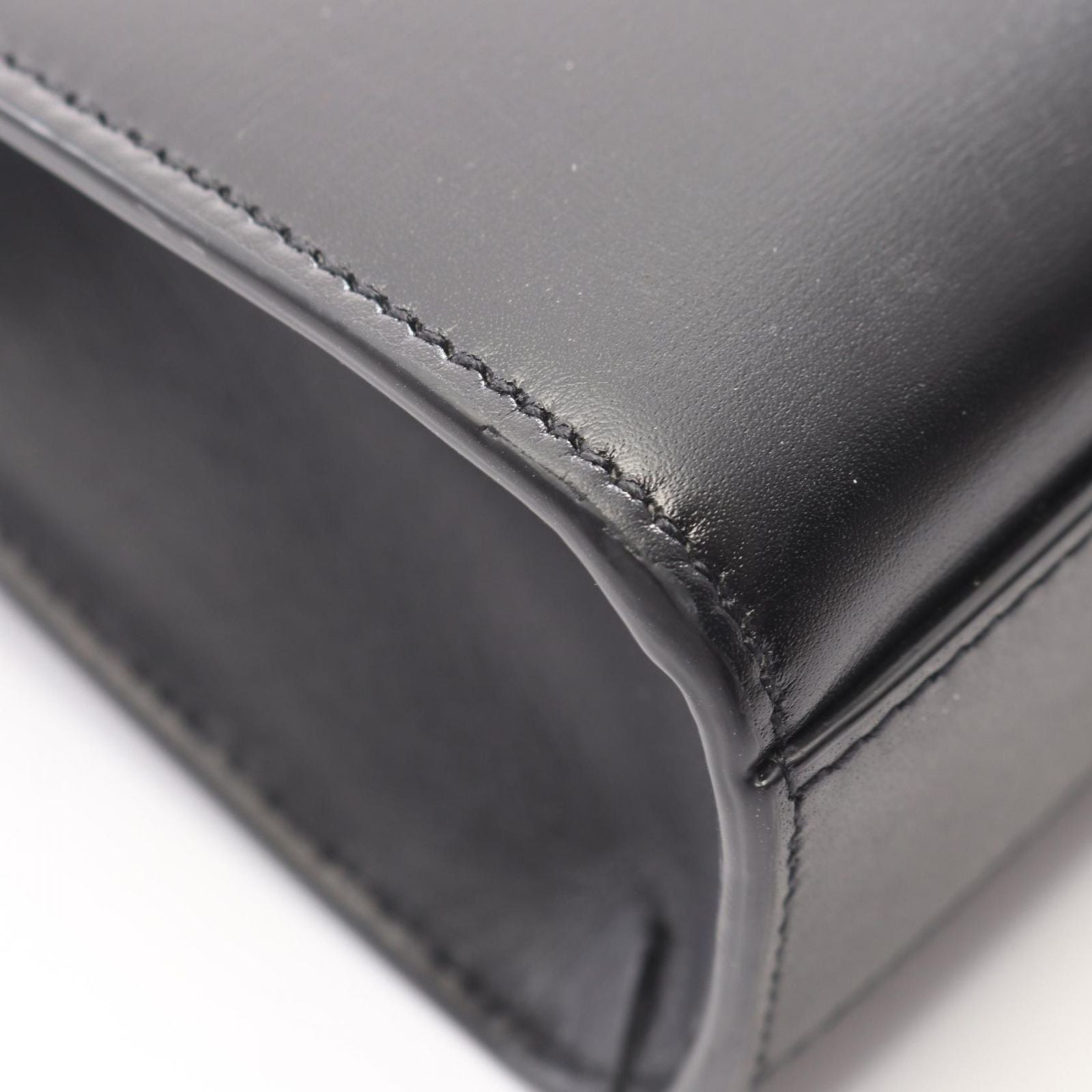 Saint Laurent Paris Shoulder Bag Manhattan Small Black Leather — view 6