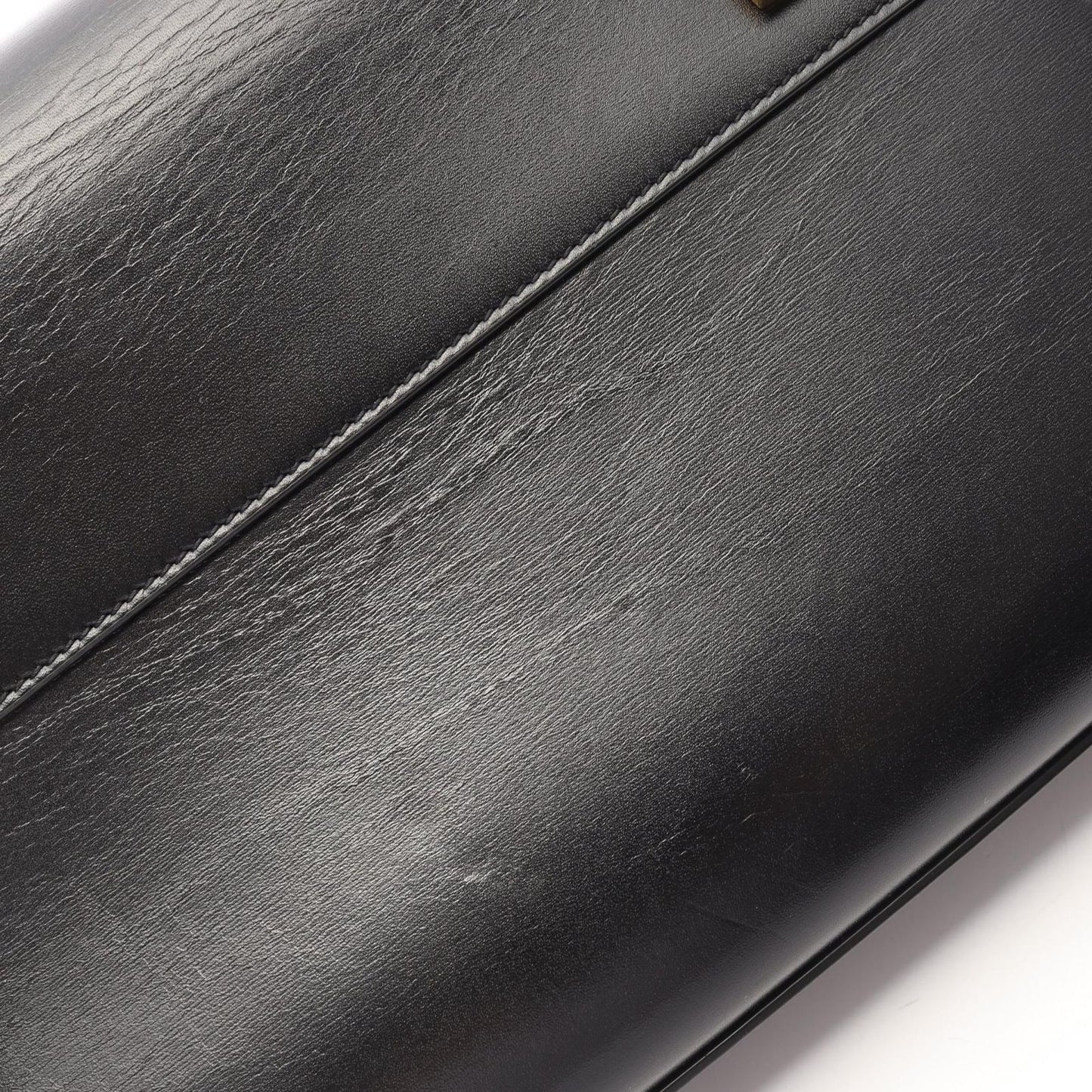 Saint Laurent Paris Shoulder Bag Manhattan Small Black Leather — view 7