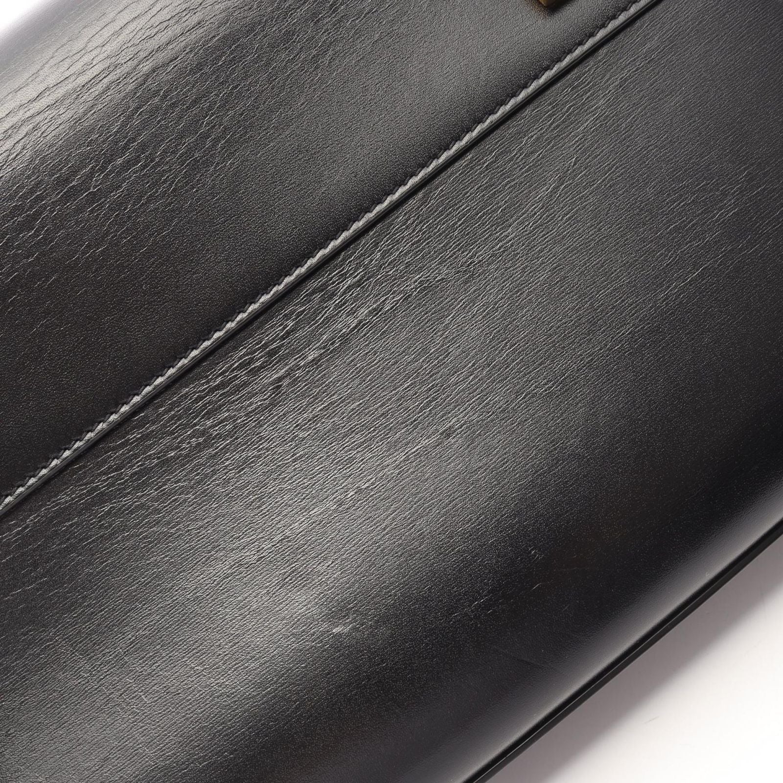 Saint Laurent Paris Shoulder Bag Manhattan Small Black Leather — view 7