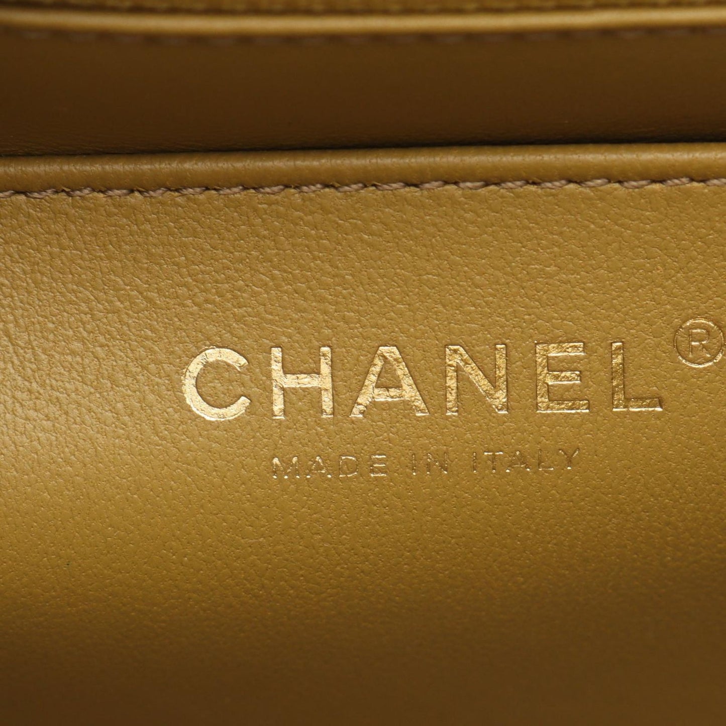 Chanel Shoulder Bag Quilted Top Handle 2-Way Olive Green Lambskin Chain — view 4