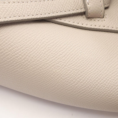 Celine Belt Bag Micro 2-Way Light Gray Leather — view 8