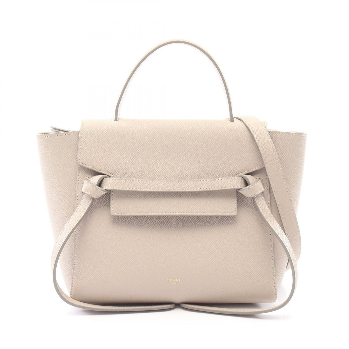 Celine Belt Bag Micro 2-Way Light Gray Leather