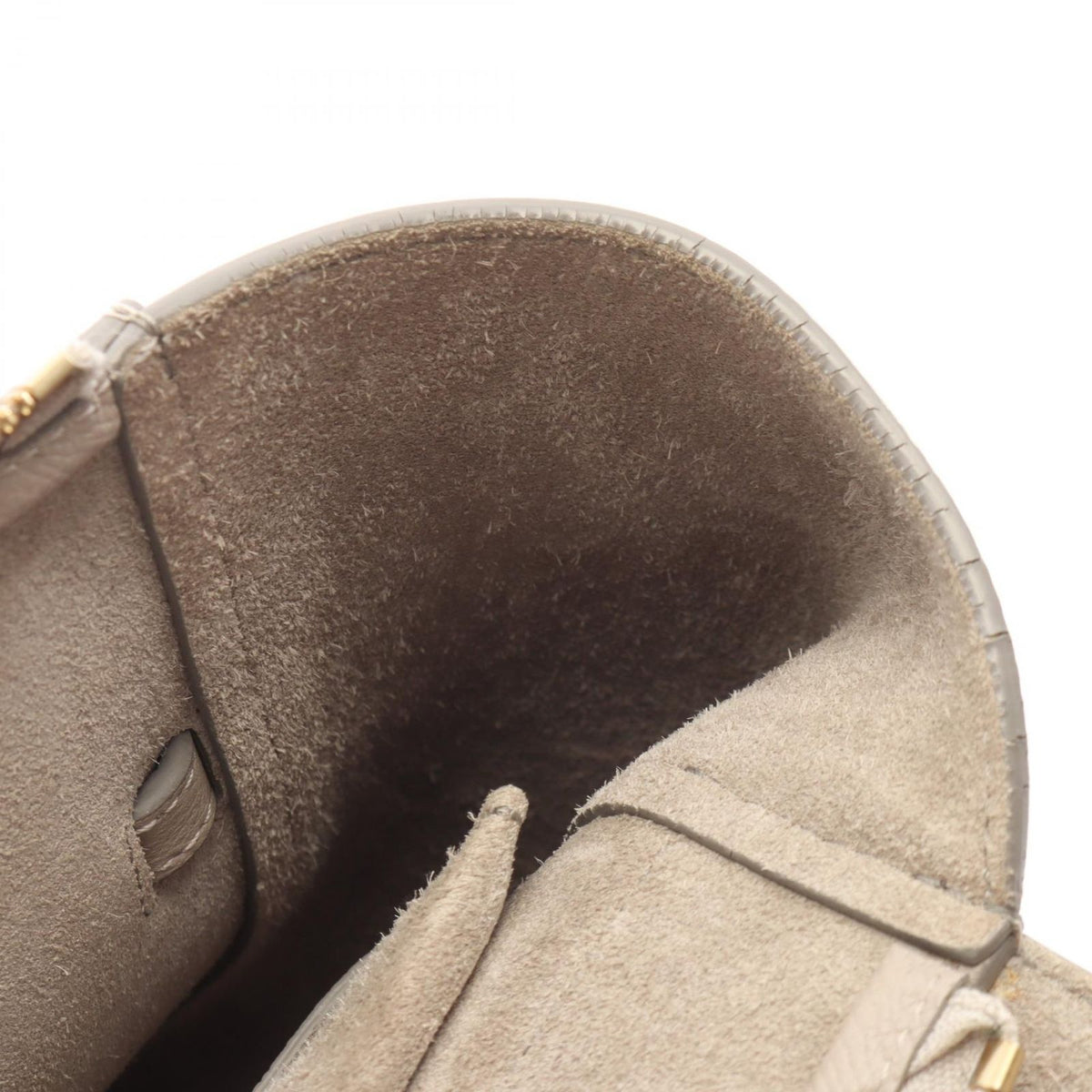 Celine Belt Bag Micro 2-Way Light Gray Leather — view 5