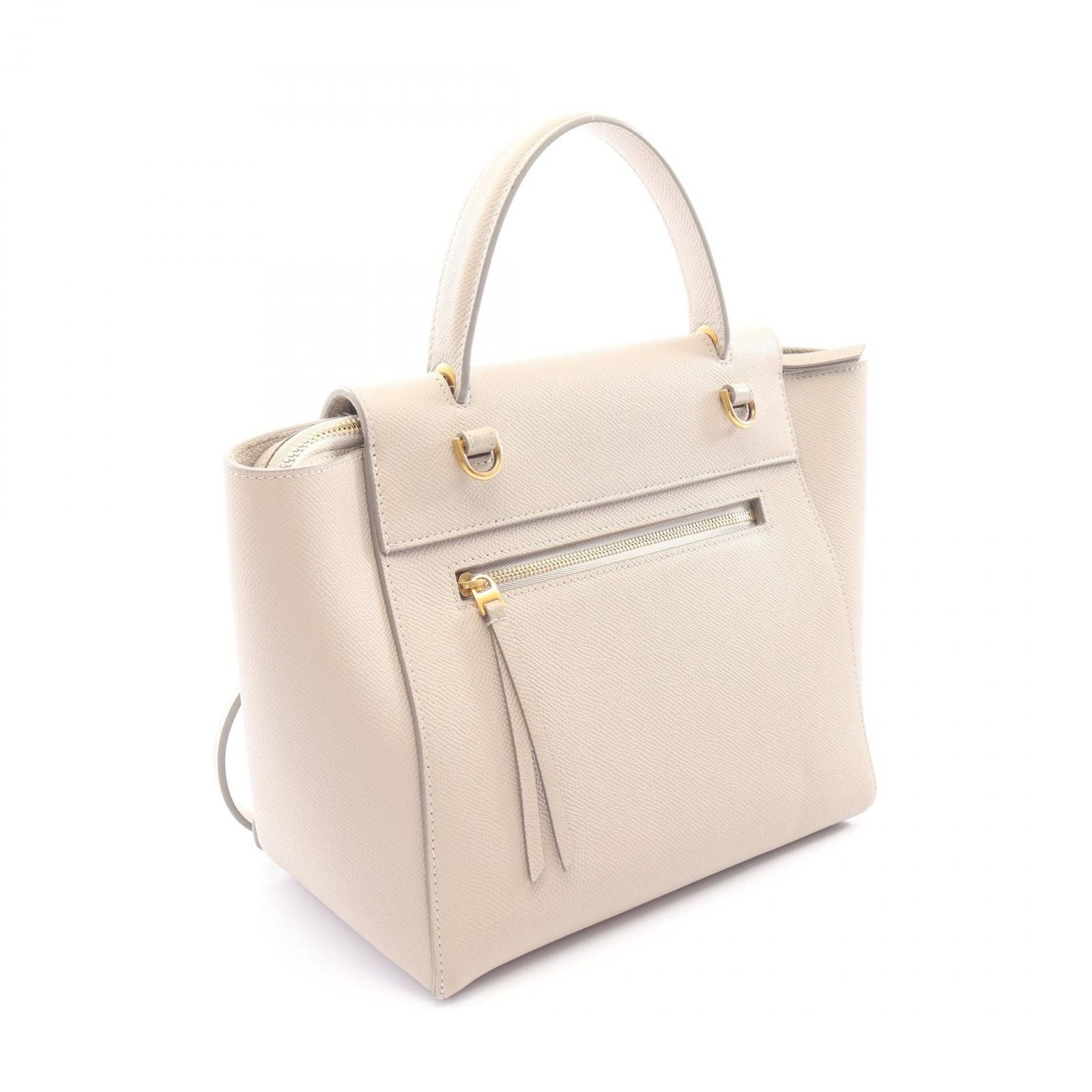 Celine Belt Bag Micro 2-Way Light Gray Leather — view 2