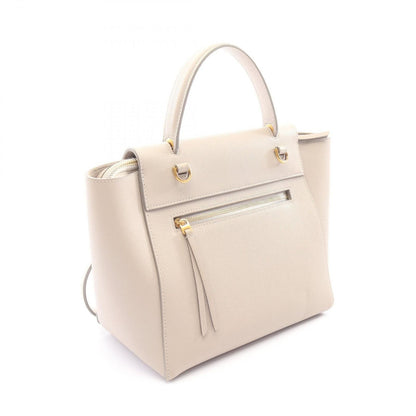 Celine Belt Bag Micro 2-Way Light Gray Leather — view 2