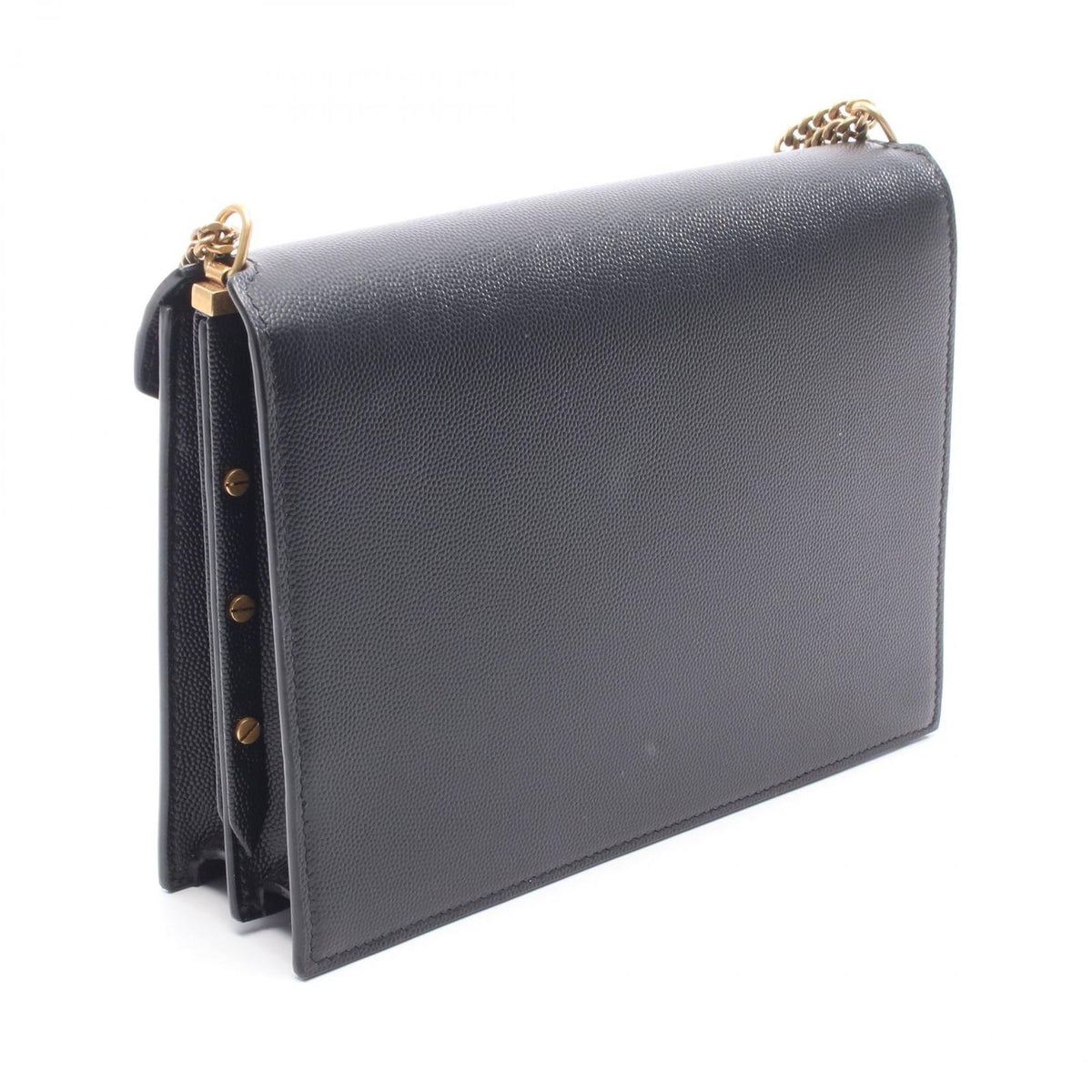 Saint Laurent Paris Shoulder Bag Cassandra Black Leather Chain — view 2
