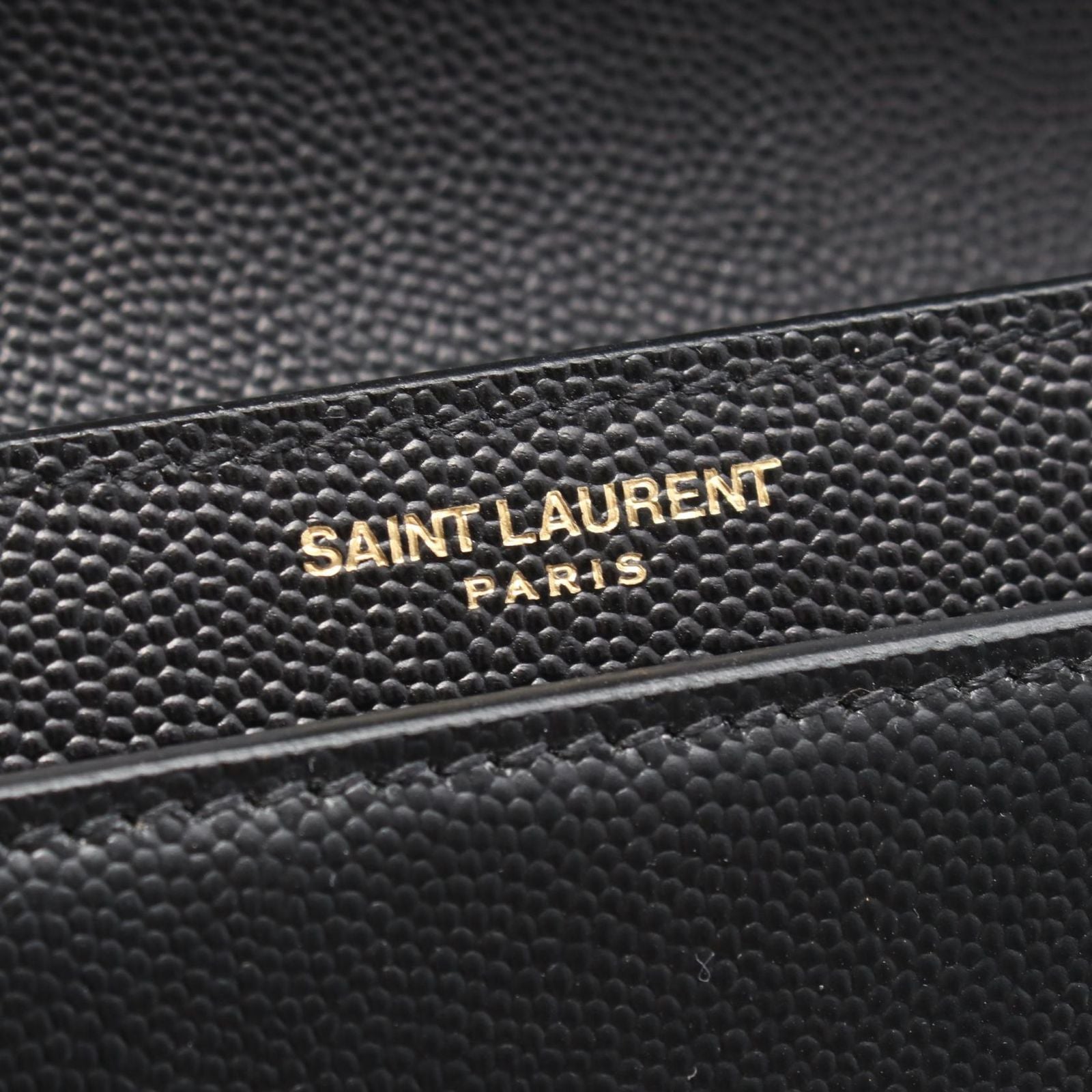 Saint Laurent Paris Shoulder Bag Cassandra Black Leather Chain — view 4