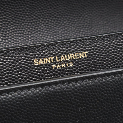 Saint Laurent Paris Shoulder Bag Cassandra Black Leather Chain — view 4