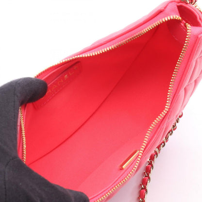 Chanel Shoulder Bag Quilted Small Hobo Pink Lambskin Chain — view 3