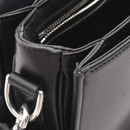 Celine Shoulder Bag Besace Triomphe Black Leather Small Strap — view 5