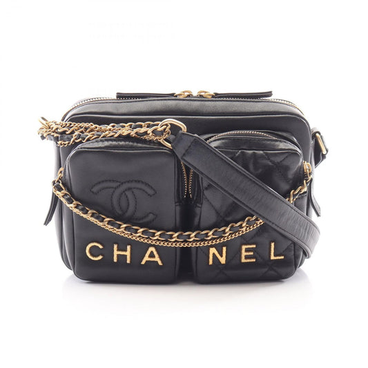 Chanel Shoulder Bag Small Black Lambskin