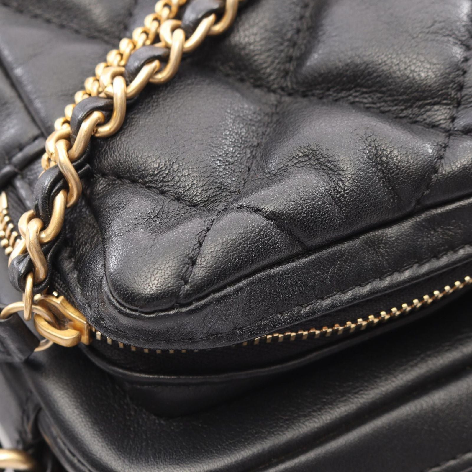 Chanel Shoulder Bag Small Black Lambskin — view 8