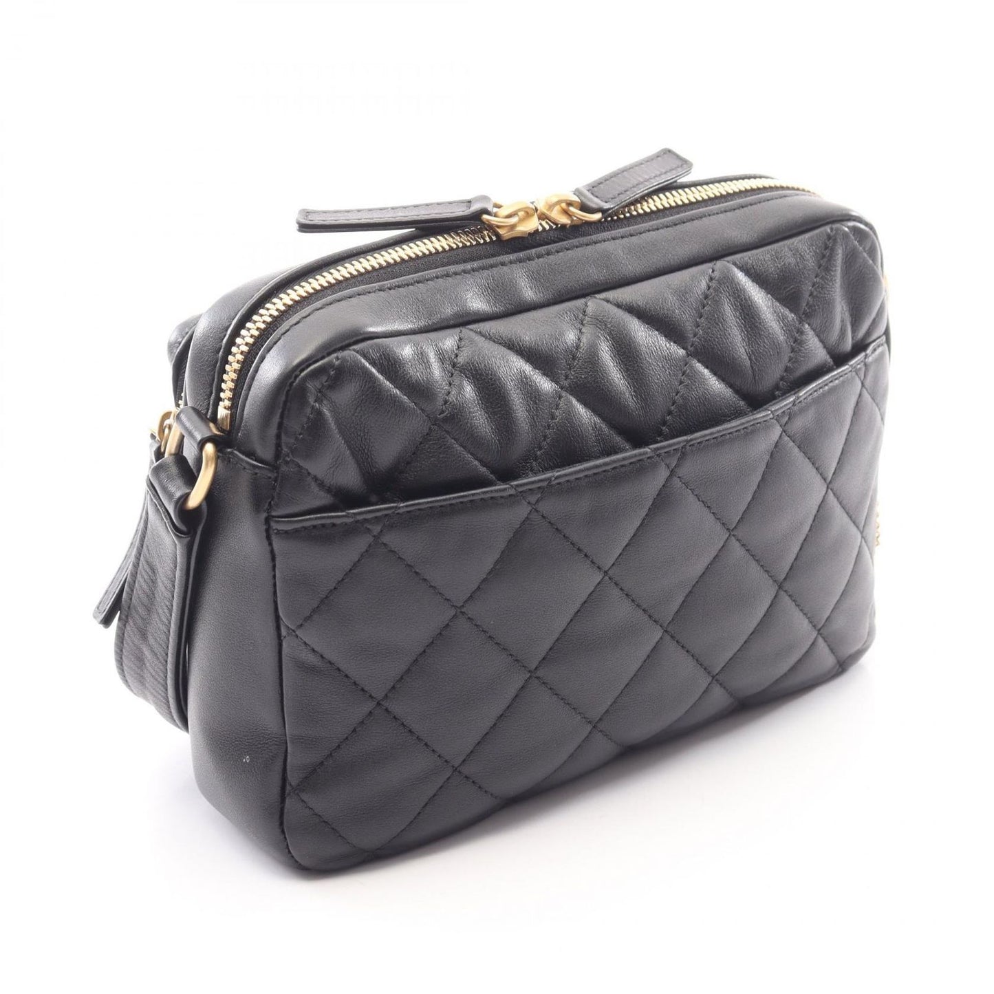 Chanel Shoulder Bag Small Black Lambskin — view 2