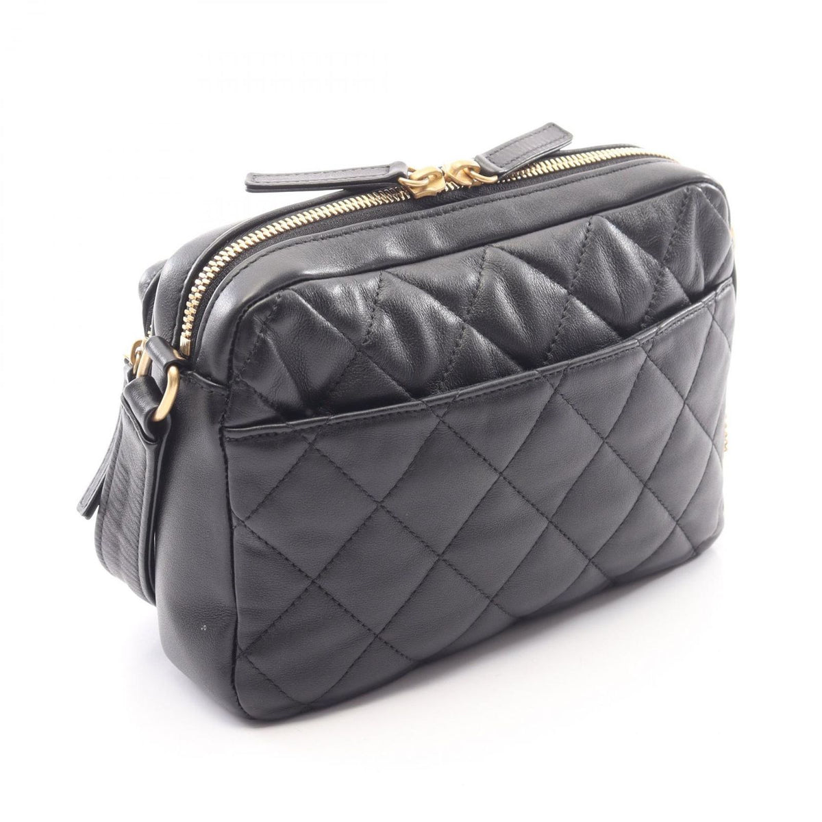 Chanel Shoulder Bag Small Black Lambskin — view 2