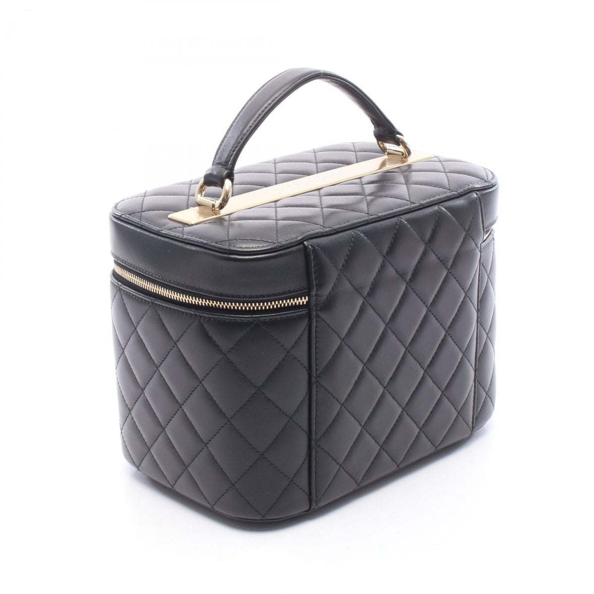 Chanel Handbag Quilted Black Lambskin Vanity Bag — view 2