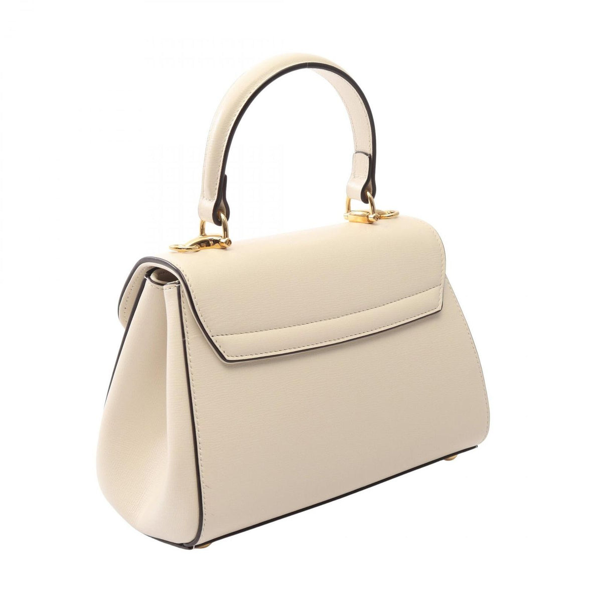 Gucci Handbag Horsebit Ivory Leather 1955 Small Top Handle Bag — view 2