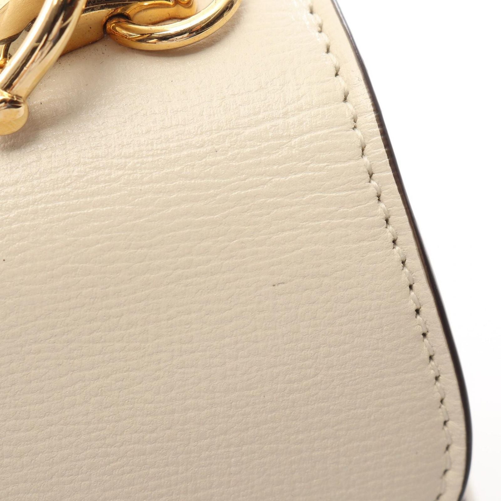 Gucci Handbag Horsebit Ivory Leather 1955 Small Top Handle Bag — view 7