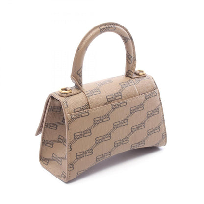 Balenciaga Handbag Hourglass XS 2-Way Beige Dark Brown BB Monogram — view 2