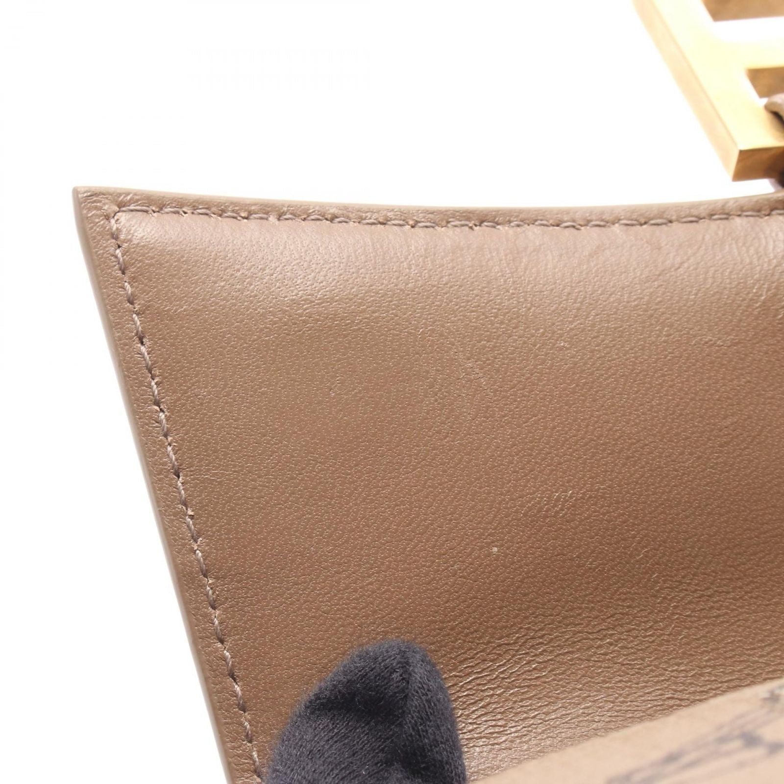 Balenciaga Handbag Hourglass XS 2-Way Beige Dark Brown BB Monogram — view 7