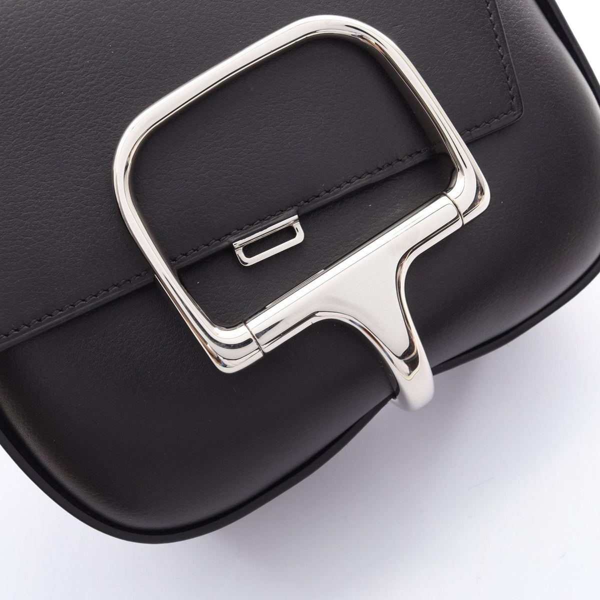 Hermes Shoulder Bag Della Cavalleria Mini Black Leather — view 8