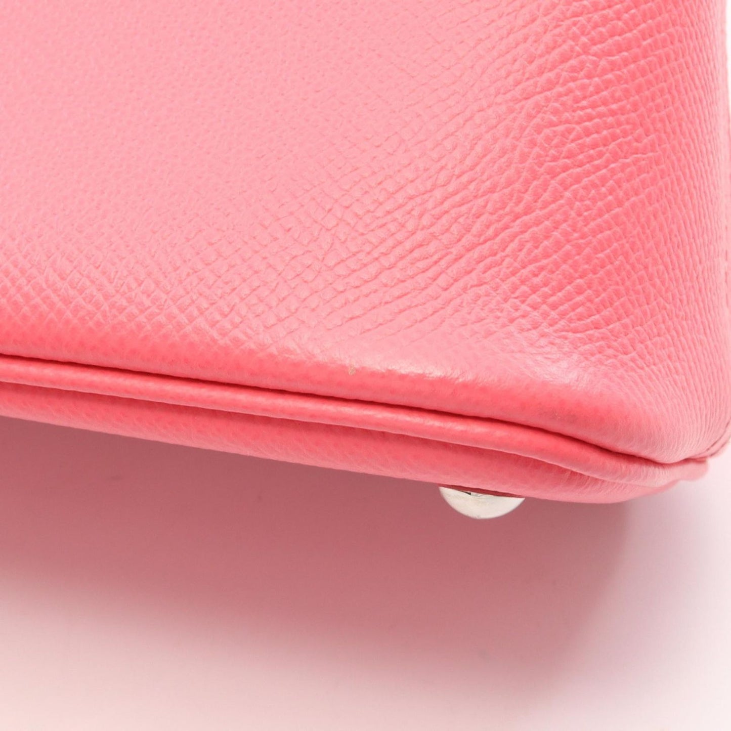 Hermes Handbag Bolide 27 Rose Azale Leather — view 8