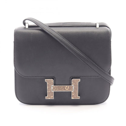 Hermes Shoulder Bag Constance 3 Mini Ombre Black Exotic Leather