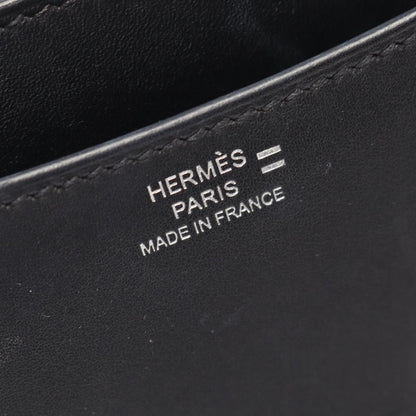 Hermes Shoulder Bag Constance 3 Mini Ombre Black Exotic Leather — view 4