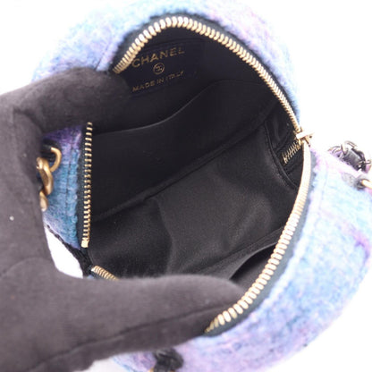 Chanel Shoulder Bag Chanel 19 Quilted 2-Way Lavender Black Fabric Lambskin — view 3