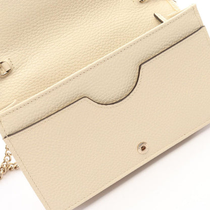 Gucci Shoulder Bag Soho Ivory Leather Chain Wallet — view 5