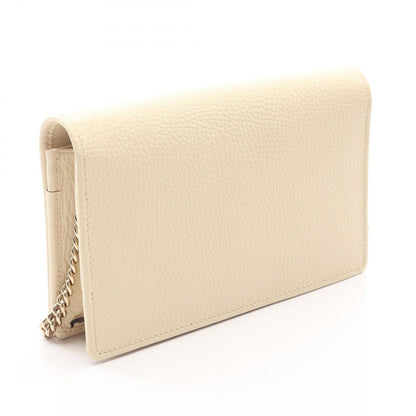 Gucci Shoulder Bag Soho Ivory Leather Chain Wallet — view 2