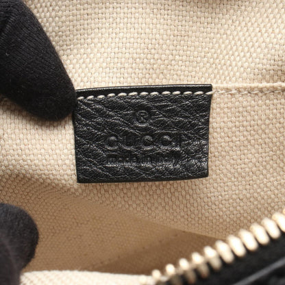Gucci Shoulder Bag Soho Disco Interlocking G Black Leather Small — view 4