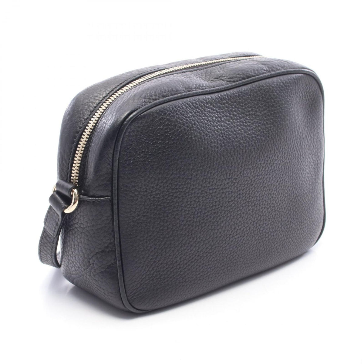 Gucci Shoulder Bag Soho Disco Interlocking G Black Leather Small — view 2