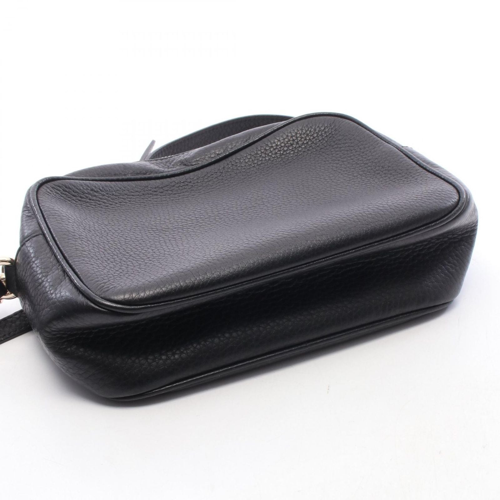 Gucci Shoulder Bag Soho Disco Interlocking G Black Leather Small — view 6