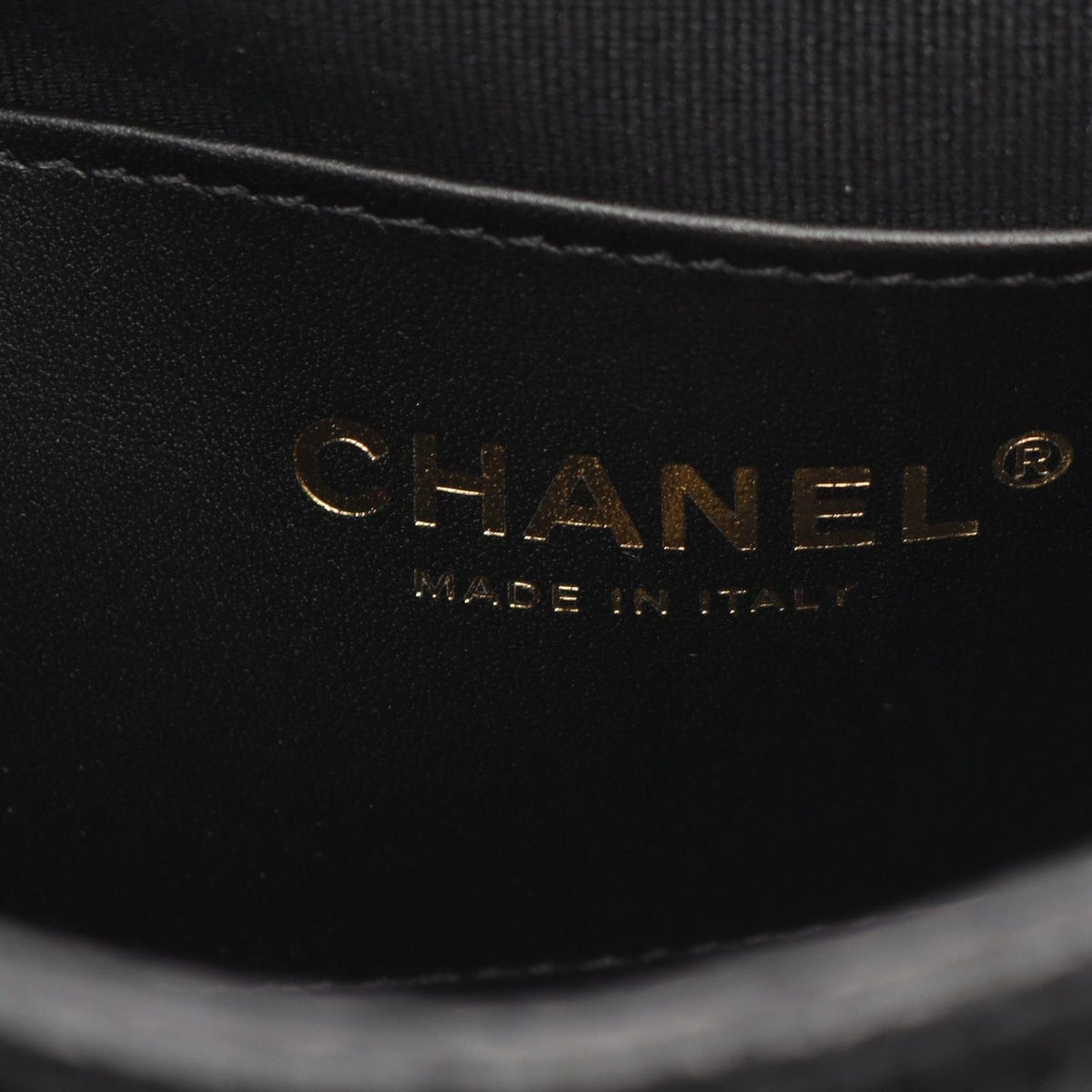 Chanel Shoulder Bag Quilted Small Flap Black Caviar Leather Chain — view 4