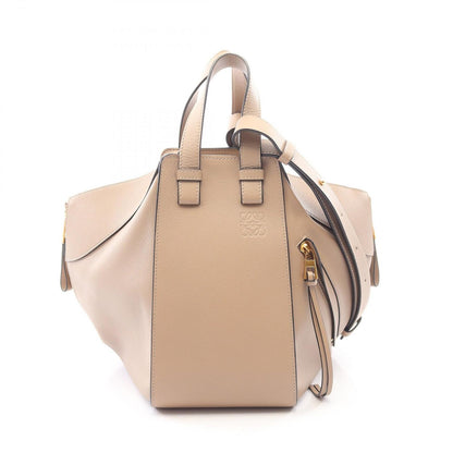 Loewe Handbag Hammock Bag Small 2-Way Beige Leather