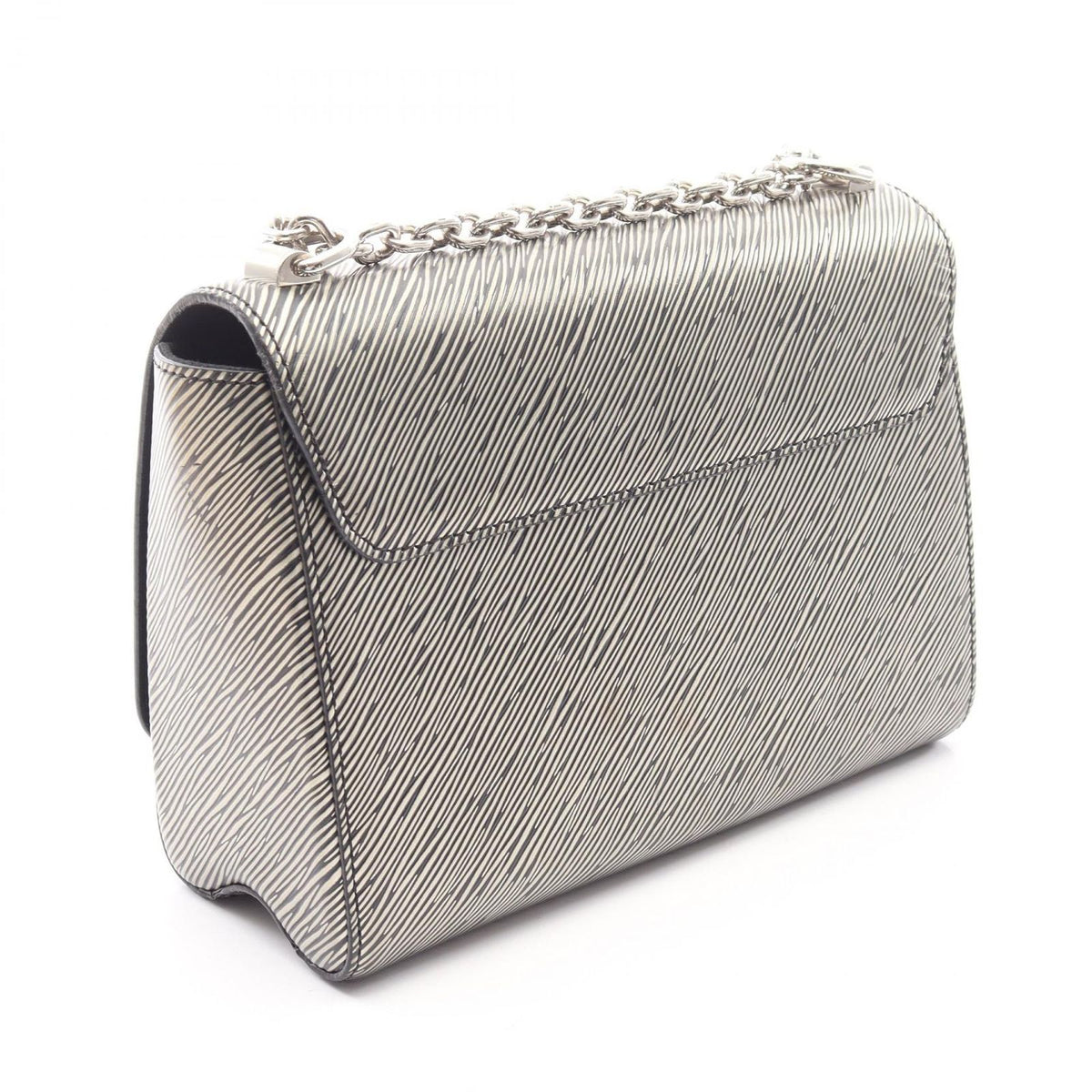 Louis Vuitton Shoulder Bag Twist MM Epi Metallic Silver Leather — view 2