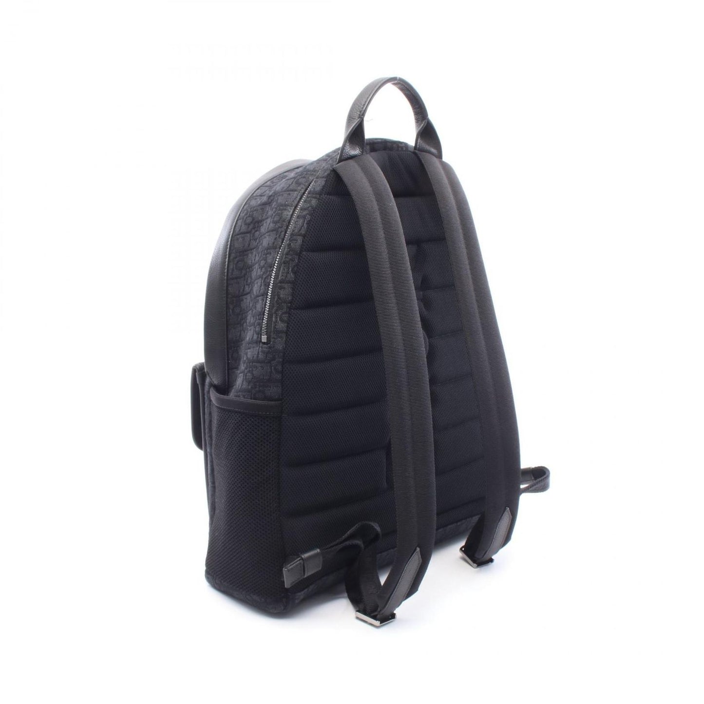 Dior Backpack 8 Oblique Black Dark Gray Canvas Leather — view 2