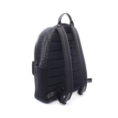 Dior Backpack 8 Oblique Black Dark Gray Canvas Leather — view 2