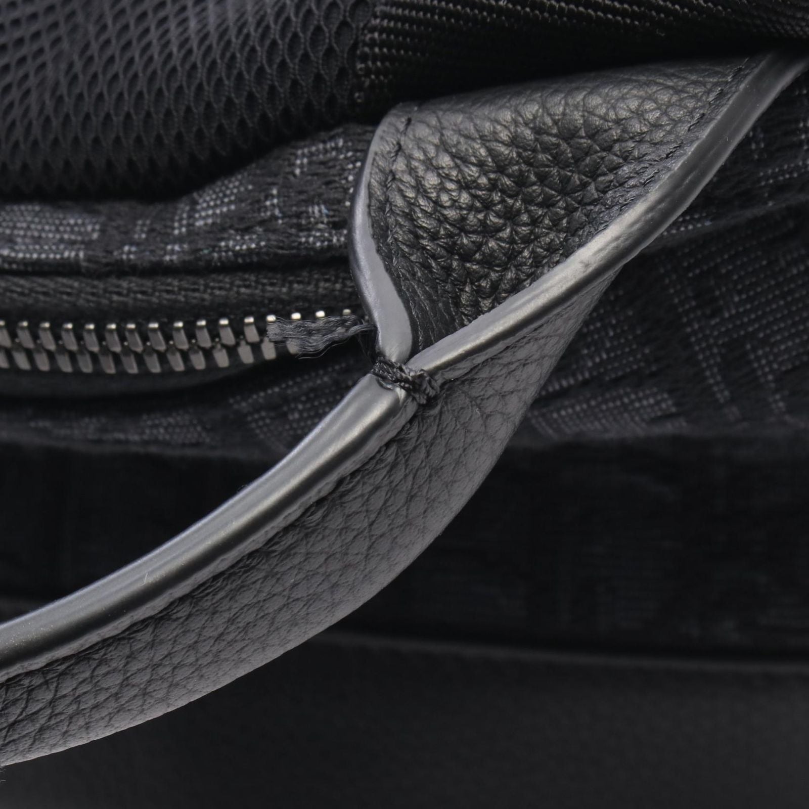 Dior Backpack 8 Oblique Black Dark Gray Canvas Leather — view 6