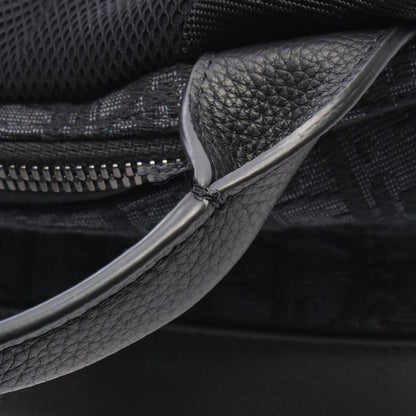 Dior Backpack 8 Oblique Black Dark Gray Canvas Leather — view 6